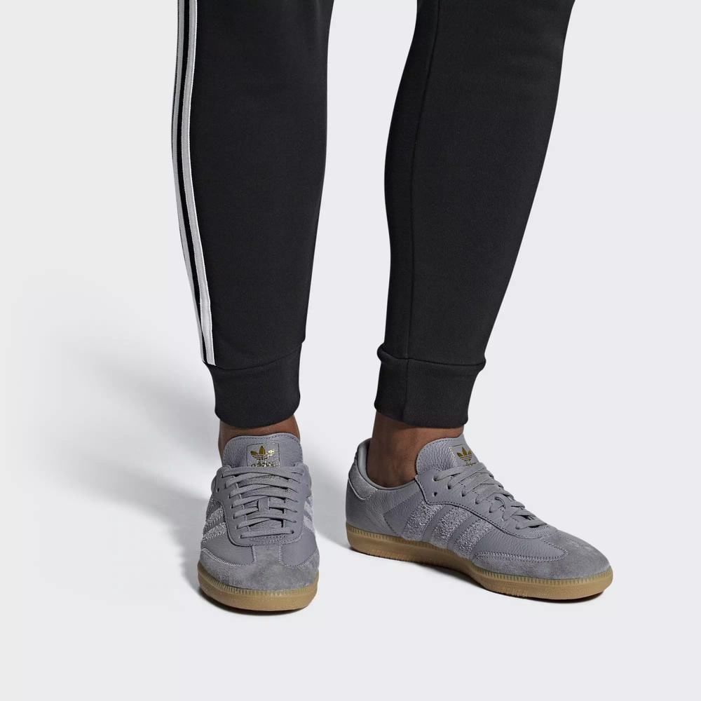Adidas Samba OG FT Tenis Grises Para Hombre (MX-99965)
